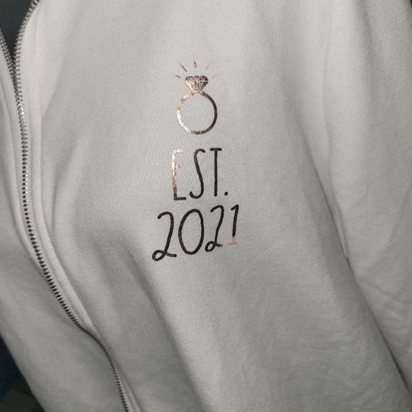 SOLD Rae Dunn Bride Zip Up Sweatshirt - Picture 3 of 9